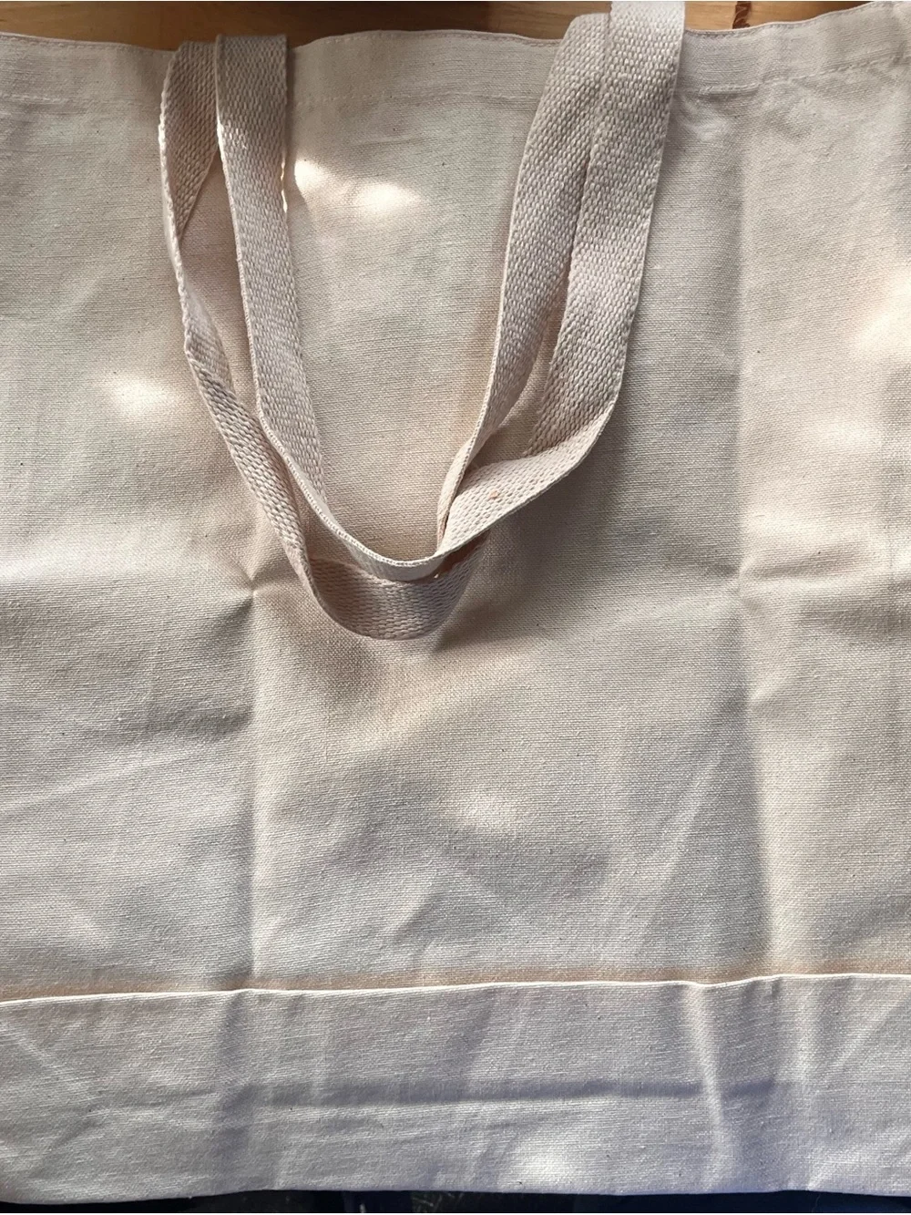 Ollie Cream Tote with Brown Dog Graphic and Green Text
